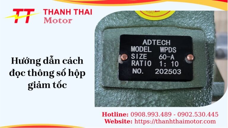 Hướng dẫn cách đọc thông số hộp giảm tốc