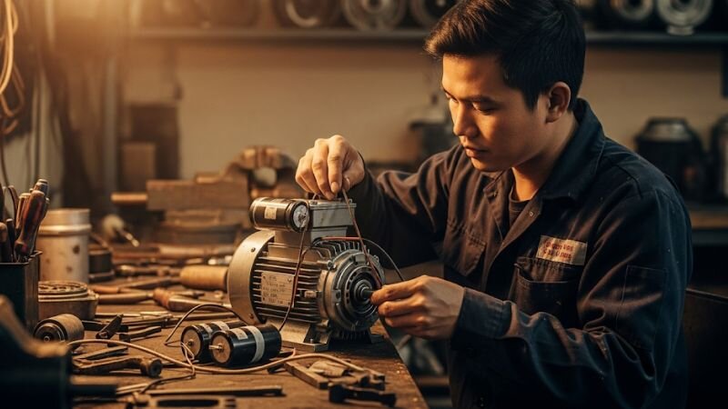Khắc phục sự cố phổ biến của động cơ không đồng bộ 1 pha