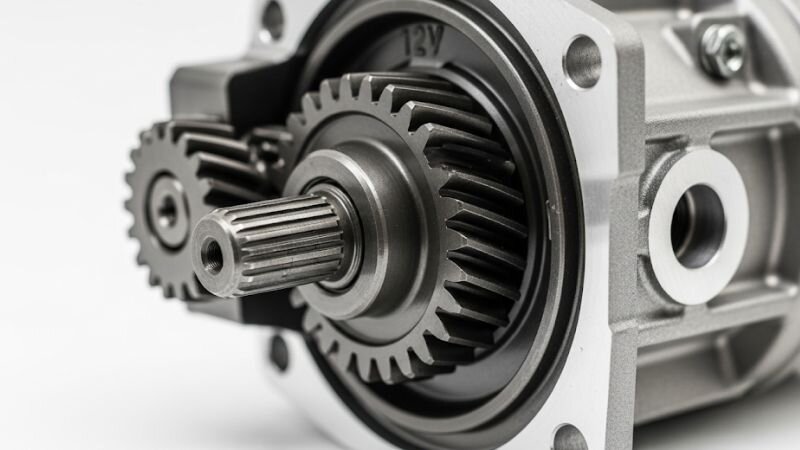 Lựa chọn hộp giảm tốc 12V theo công suất, điện áp và vật liệu bánh răng