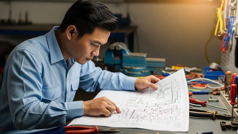 Những lỗi thường gặp khi đọc hoặc vẽ sơ đồ điện
