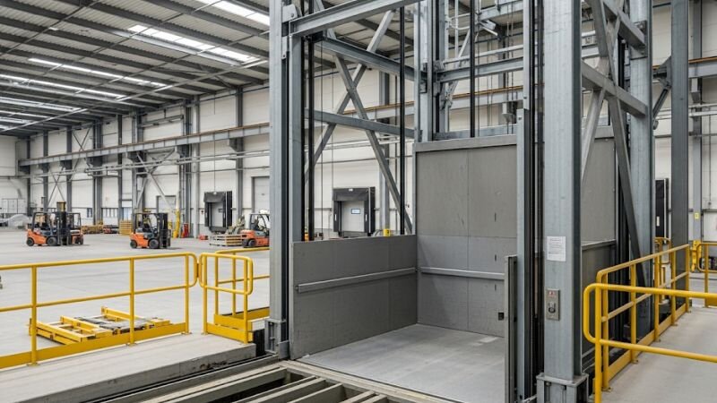 Thang máy hàng hóa chuyển động êm ái nhờ hộp số giảm tốc chất lượng