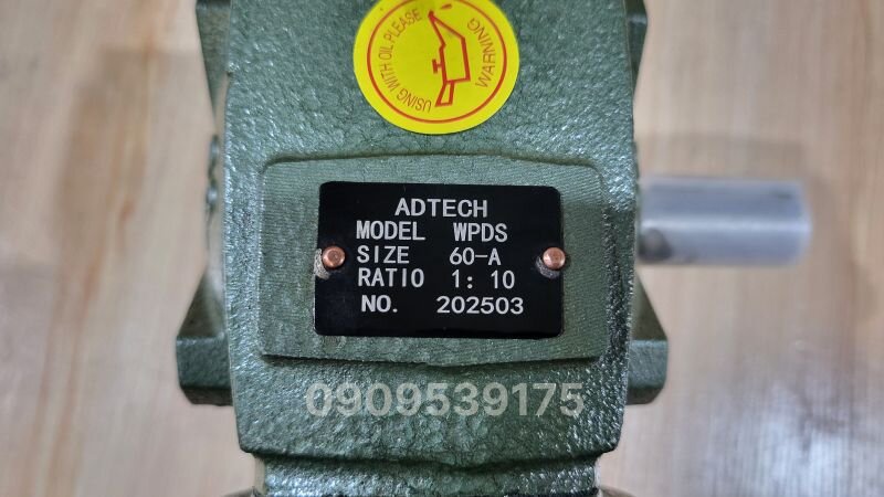 Thông số kỹ thuật hộp giảm tốc WPDS 60