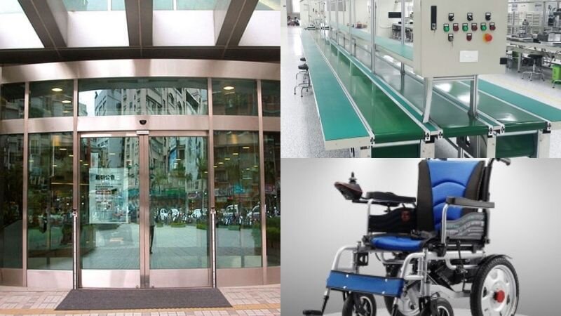Ứng dụng của động cơ giảm tốc có thắng 1 pha trong thực tế