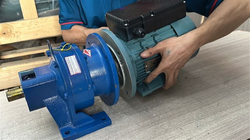 Cách lắp hộp giảm tooca Cycloid với động cơ điện 1 pha