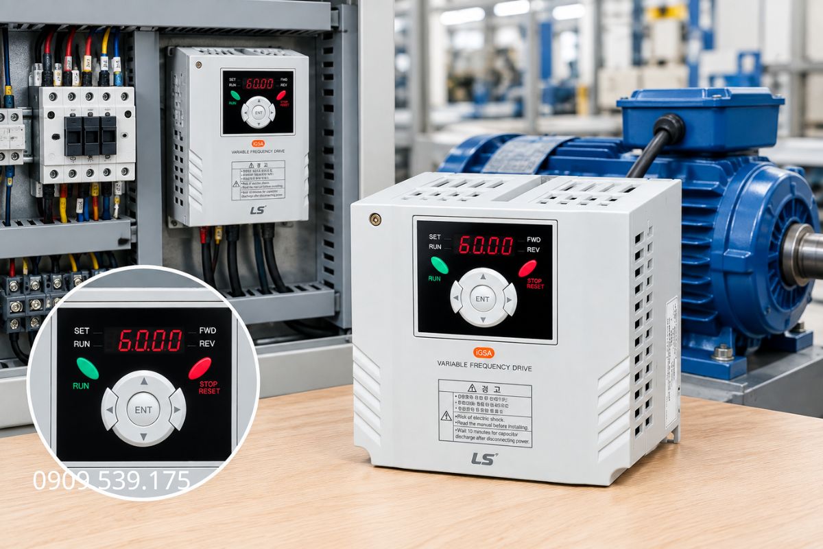 Kiểm tra dây motor và cách điện khi biến tần LS báo lỗi chạm đất GFT