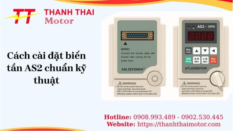Hướng dẫn cách cài đặt biến tần AS2 chi tiết, chuẩn kỹ thuật với sơ đồ đấu dây và thông số cài đặt