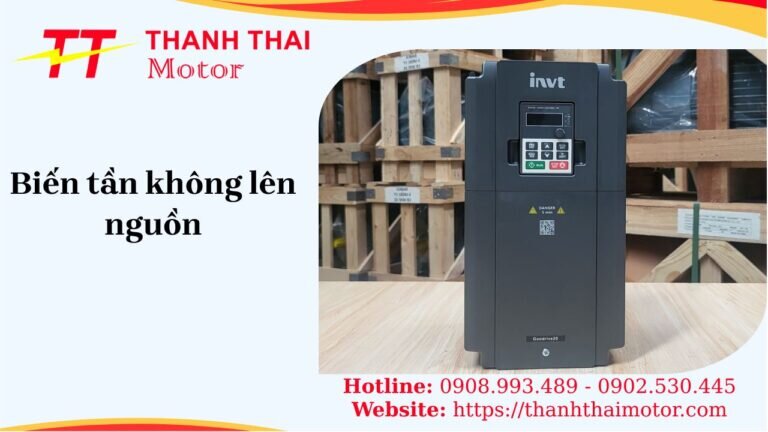 Biến tần không lên nguồn
