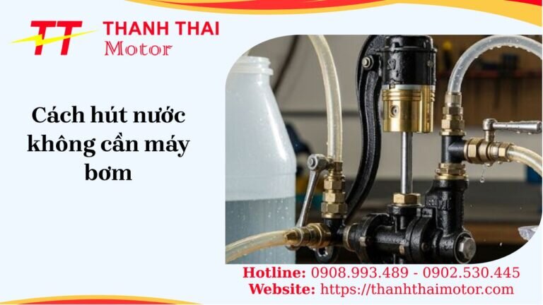 Cách hút nước không cần máy bơm