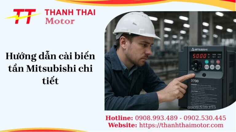 Ảnh minh họa hướng dẫn cài biến tần Mitsubishi chi tiết