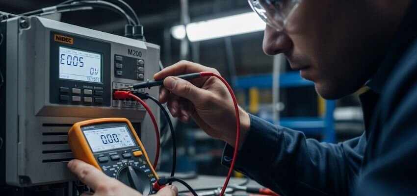 Đảm bảo nguồn, dây cáp, quạt làm mát để vận hành biến tần ổn định