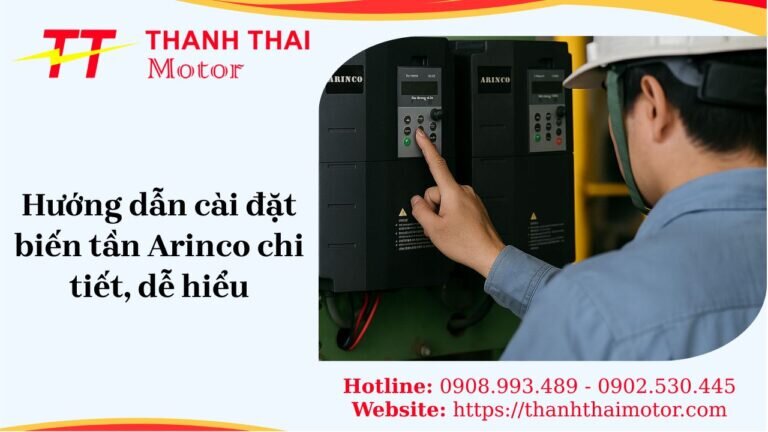 Các bước cài đặt biến tần Arinco cho động cơ điện