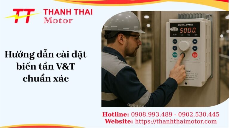 Hướng dẫn cài đặt biến tần V&T an toàn, chuẩn xác