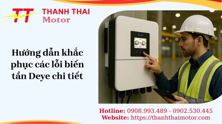 Hướng dẫn nhận biết và khắc phục lỗi biến tần Deye chính xác