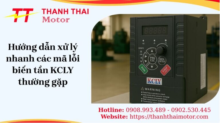 hướng dẫn xử lý nhanh các mã lỗi biến tần kcly