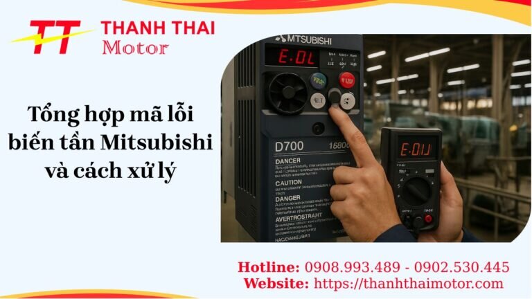 Tổng hợp mã lỗi biến tần Mitsubishi và cách xử lý