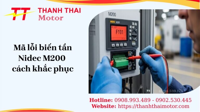 Mã lỗi biến tần Nidec M200