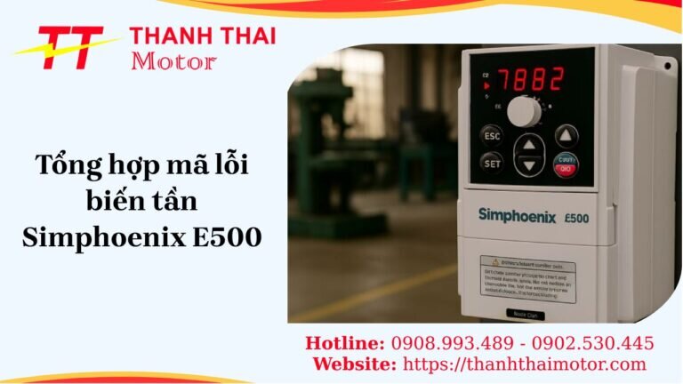 Tổng hợp mã lỗi biến tần Simphoenix E500