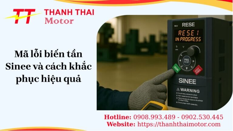 Mã lỗi biến tần Sinee và cách khắc phục