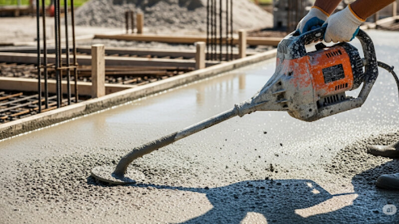 Máy đầm rung cầm tay là hiết bị chuyên dụng trong xây dựng để đầm rung bê tông
