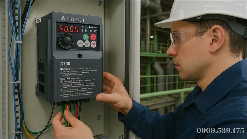 Tầm quan trọng của việc đấu nối biến tần Mitsubishi đúng kỹ thuật để đảm bảo an toàn và hiệu suất