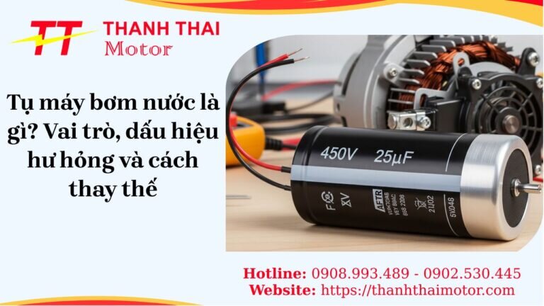Tụ máy bơm nước là gì? Vai trò, dấu hiệu hư hỏng và cách thay thế
