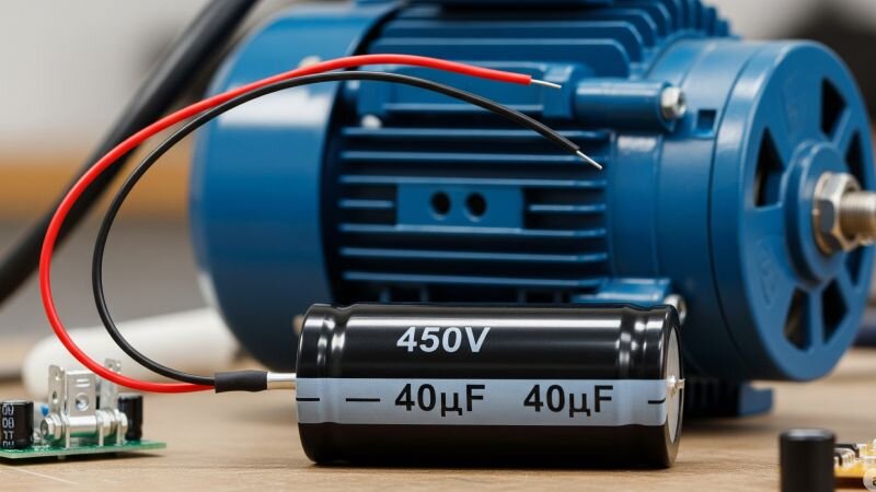 Tụ máy bơm nước là linh kiện tích trữ và phóng điện năng.