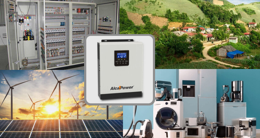 Ứng dụng phổ biến thực tế của biến tần off grid trong các môi trường sử dụng điện độc lập