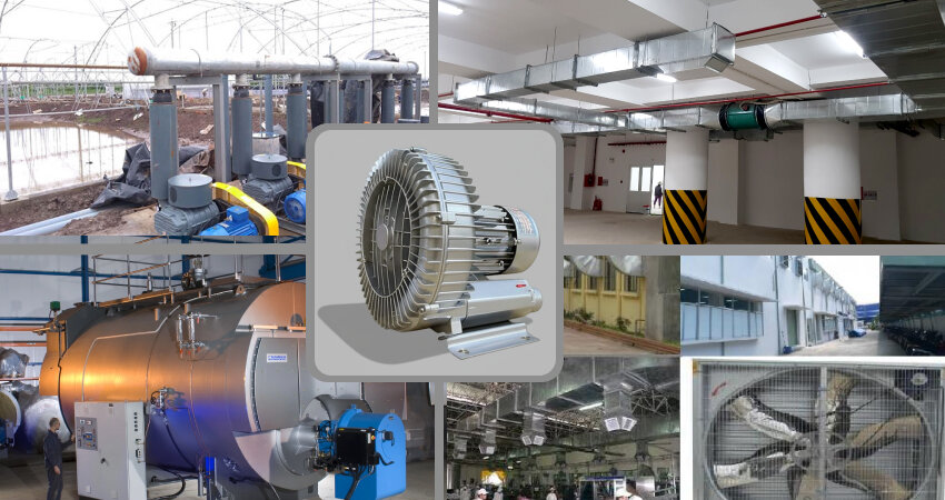 Một số ứng dụng thực tế của quạt ly tâm cao áp trong công nghiệp