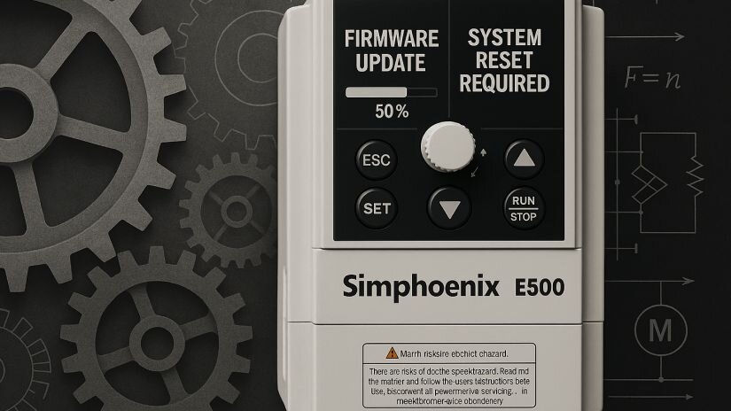 Xung đột phần mềm biến tần Simphoenix e500 khi cập nhật firmware