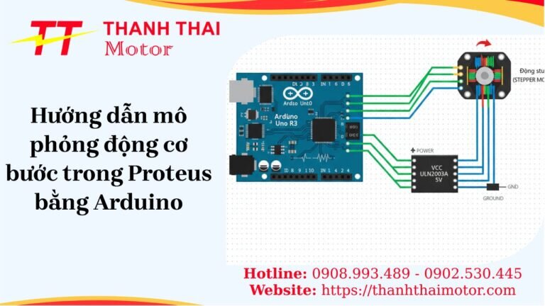 Hướng dẫn mô phỏng động cơ bước trong Proteus bằng Arduino