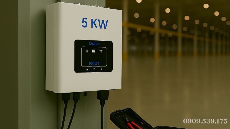 Biến tần Deye 5kW hybrid dùng cho hệ thống điện năng lượng mặt trời lưu trữ