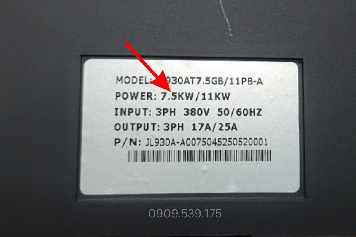 Chọn công suất biến tần phù hợp với motor máy nén khí