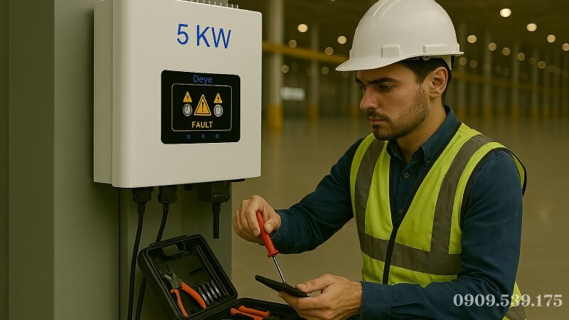 Chuẩn bị trước khi cài đặt biến tần Deye 5kW an toàn và đúng chuẩn