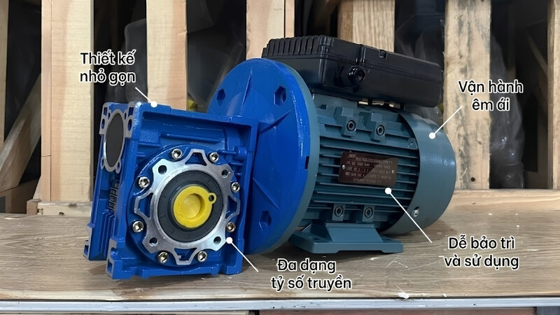 Đặc điểm của động cơ giảm tốc NMRV 1 pha