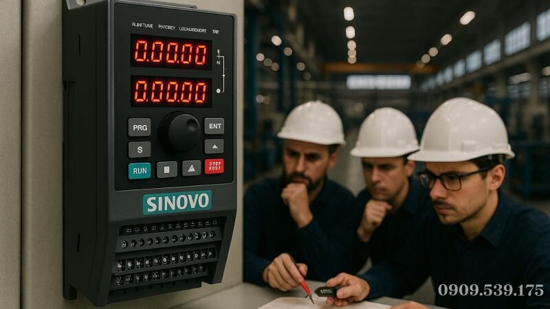 Hướng dẫn từng bước cài đặt biến tần Sinovo chuẩn kỹ thuật