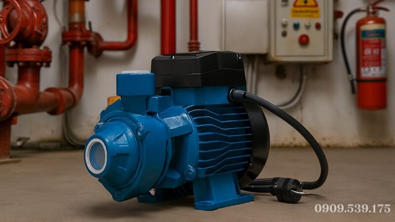 Máy bơm nước đẩy cao 45m dùng trong hệ thống phòng cháy chữa cháy