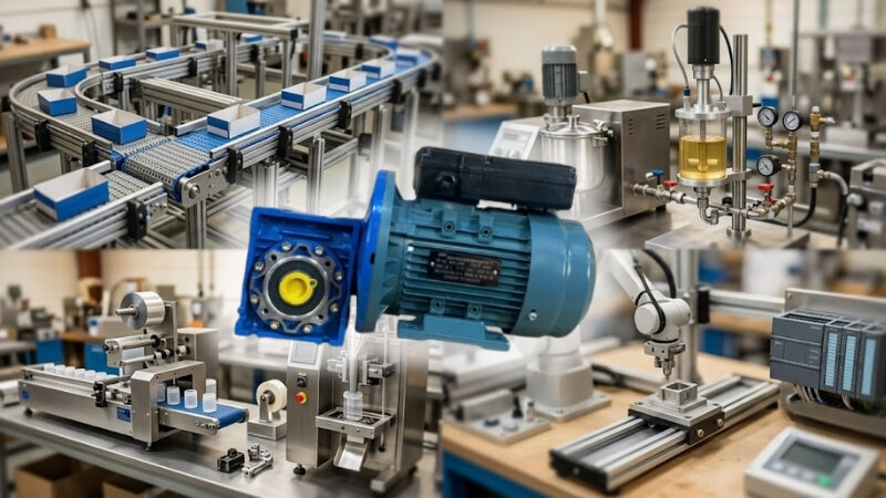 Popular applications of the NMRV gear motor under 1.1kW