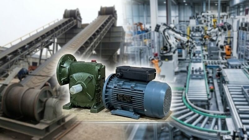 Ứng dụng phổ biến của động cơ giảm tốc trục vít bánh vít 3 pha