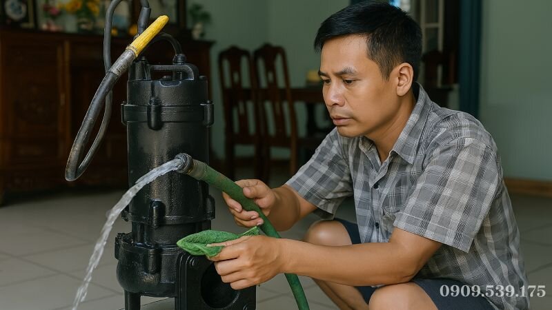 Vệ sinh và bảo dưỡng máy bơm chìm định kỳ đúng cách