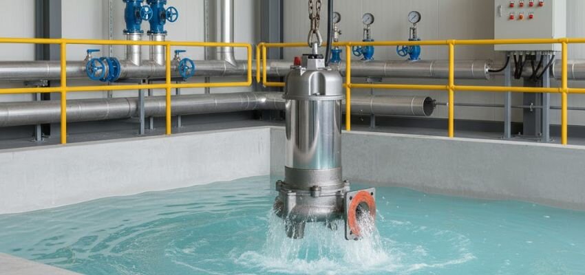 Máy bơm chìm hóa chất vận chuyển an toàn axit, bazơ trong xử lý nước thải và sản xuất công nghiệp
