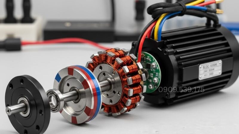 Cấu tạo động cơ 1 chiều không chổi than
