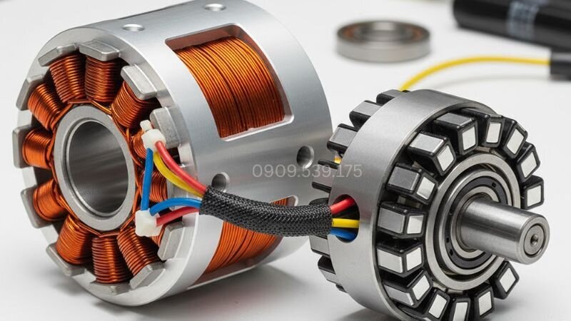 Động cơ 1 chiều không chổi than hiệu suất cao và tiết kiệm năng lượng phù hợp cho các thiết bị yêu cầu độ chính xác cao.