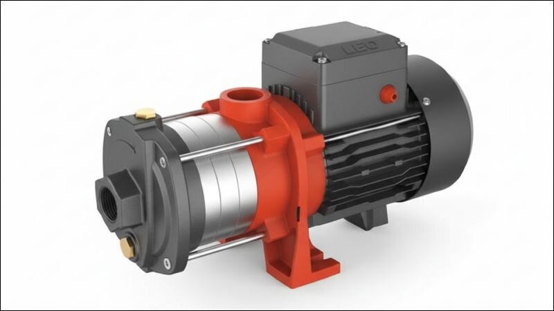 Máy bơm 5 tầng cánh nước được tăng áp qua từng tầng cánh nối tiếp