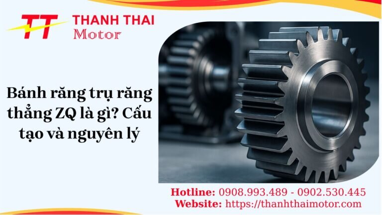 Bánh răng trụ răng thẳng ZQ trong hộp giảm tốc công nghiệp