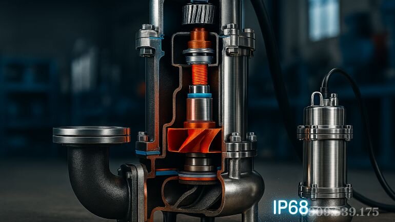 Cấu tạo máy bơm chìm nước nóng bằng inox chịu nhiệt