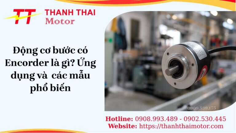 Động cơ bước có encoder chính xác cao dùng cho máy CNC và robot