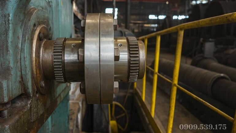 khớp nối răng trong công nghiệp nặng truyền động máy nghiền và băng tải