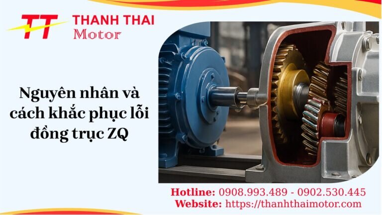Lỗi đồng trục ZQ trong hộp giảm tốc công nghiệp