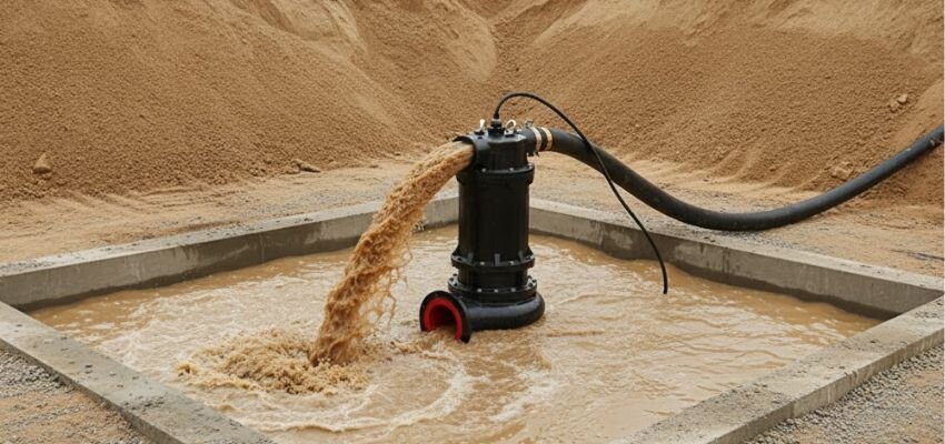 Máy bơm chìm hút cát thường dùng để nạo vét sông, đảm bảo hiệu suất công trình