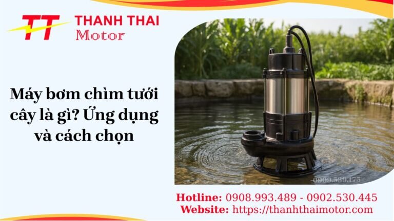 Máy bơm chìm tưới cây dùng trong vườn và nông hộ nhỏ.